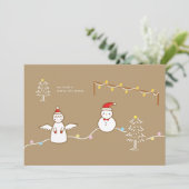 Christmas Flat Holiday Card シーズンカード (スタンド正面)