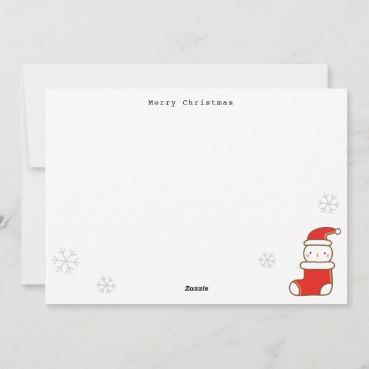 Christmas Flat Holiday Card シーズンカード (裏面)