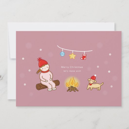 Christmas Flat Holiday Card シーズンカード (正面)