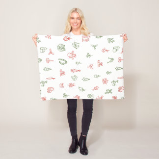 Christmas Fleece Blanket – Cozy Holiday Throw フリースブランケット