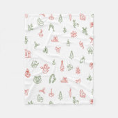 Christmas Fleece Blanket – Cozy Holiday Throw フリースブランケット (正面)