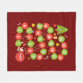 Christmas Fleece Blanket Gift Board Game フリースブランケット (正面(横))