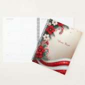 Christmas Floral Candy Canes Holiday Planner プランナー手帳 (ディスプレー)