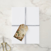 Christmas Floral Gift Tag ギフトタグ (より糸付き)