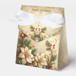 Christmas Floral Holiday Gift Box フェイバーボックス