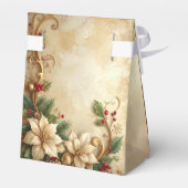 Christmas Floral Holiday Gift Box フェイバーボックス (裏面サイド)
