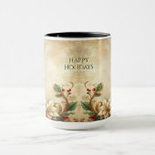 Christmas Floral Holiday Mug マグカップ (中央)