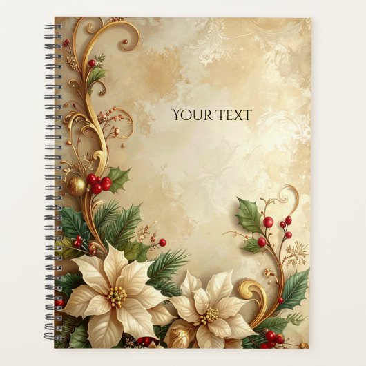 Christmas Floral Holiday Planner プランナー手帳 (正面)