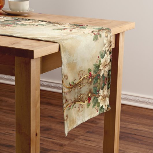Christmas Floral Holiday Table Runner ミディアムテーブルランナー (インサイチュ)