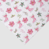 Christmas Floral Pink Ice Skates 薄葉紙 (詳細)
