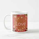 Christmas flower of life gift love  コーヒーマグカップ (左)