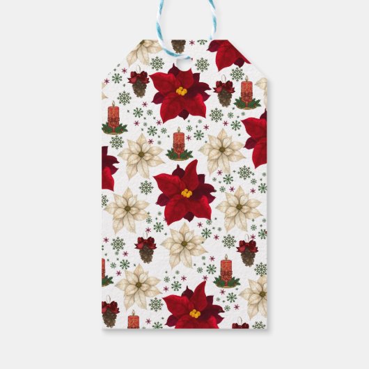 Christmas flowers ギフトタグ (裏面)