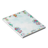 Christmas Flowers and Gift Boxes Notepad ノートパッド (アングル)
