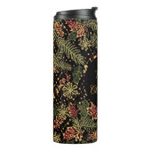 Christmas Flowers ,Red Gold Black,Merry Christmas  タンブラー (回転左)
