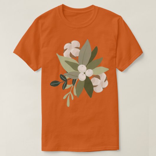 Christmas flowers  tシャツ (デザイン正面)