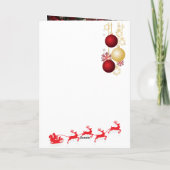 Christmas Folded Greeting Card カード (裏面)