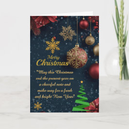 Christmas Folded Greeting Card カード