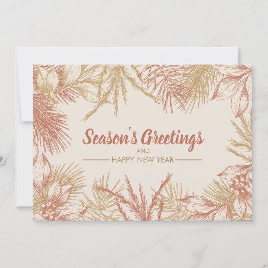 Christmas Foliage Flat シーズンカード (正面)