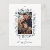 Christmas Foliage Photo シーズンポストカード (正面)