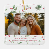 Christmas Foliage Photo セラミックオーナメント (正面)