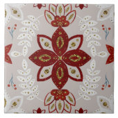 Christmas Folk Nordic Art タイル (正面)