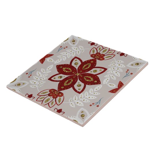 Christmas Folk Nordic Art タイル (側面)