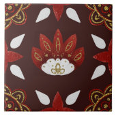 Christmas Folk Nordic Art タイル (正面)