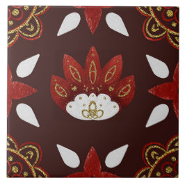 Christmas Folk Nordic Art タイル