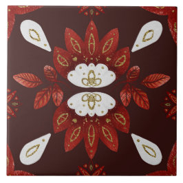 Christmas Folk Nordic Art タイル