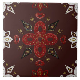 Christmas Folk Nordic Art タイル