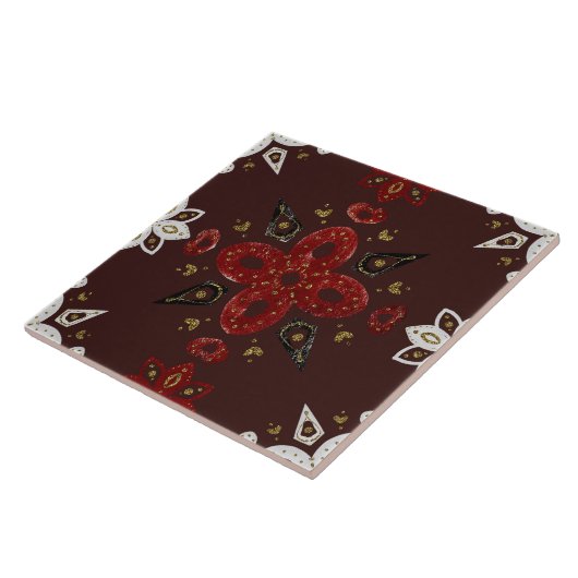 Christmas Folk Nordic Art タイル (側面)