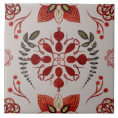 Christmas Folk Nordic Art タイル (正面)