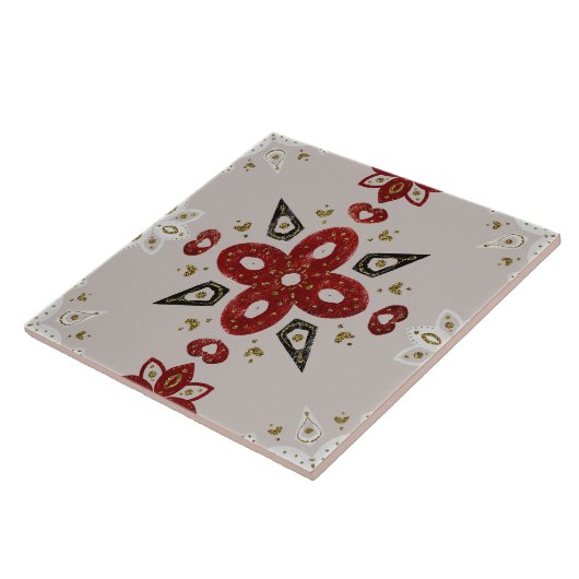 Christmas Folk Nordic Art タイル (側面)