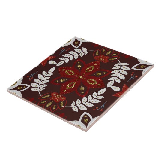 Christmas Folk Nordic Art タイル (側面)