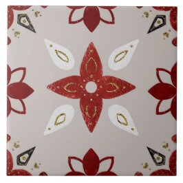 Christmas Folk Nordic Art タイル