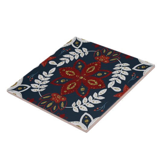 Christmas Folk Nordic Art タイル (側面)