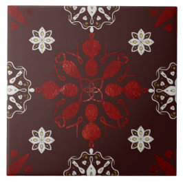 Christmas Folk Nordic Art タイル