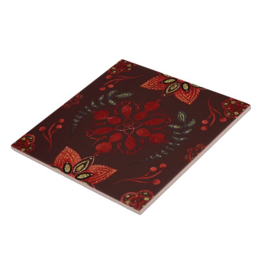 Christmas Folk Nordic Art タイル (側面)