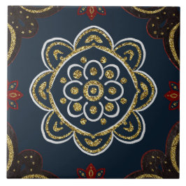 Christmas Folk Nordic Art タイル