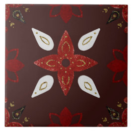 Christmas Folk Nordic Art タイル