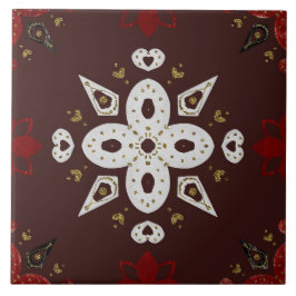 Christmas Folk Nordic Art タイル