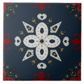 Christmas Folk Nordic Art タイル (正面)