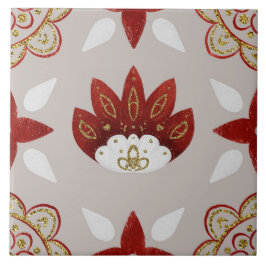 Christmas Folk Nordic Art タイル