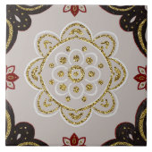 Christmas Folk Nordic Art タイル (正面)