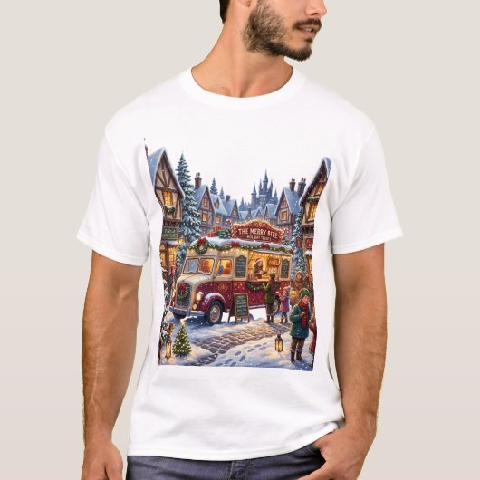 Christmas Food Truck Tシャツ (正面)