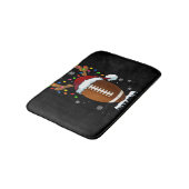 Christmas Football Ball Lights Funny Boys Men Spor バスマット (アングル)