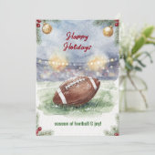 Christmas Football Holiday Greeting Cards シーズンカード (スタンド正面)