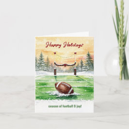 Christmas Football Holiday Greeting Cards シーズンカード