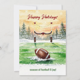 Christmas Football Holiday Greeting Cards シーズンカード