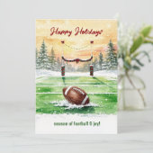 Christmas Football Holiday Greeting Cards シーズンカード (スタンド正面)